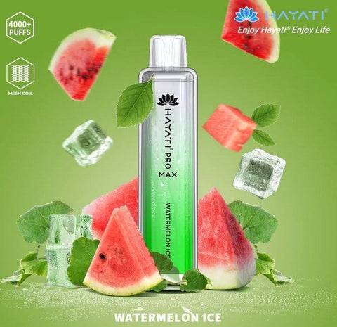 Zero Nicotine Hayati Crystal Pro Max 4000 Disposable Vape Puff Bar Box of 10 - Topvapewholesale