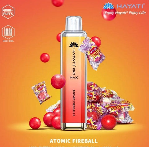 Zero Nicotine Hayati Crystal Pro Max 4000 Disposable Vape Puff Bar Box of 10 - Topvapewholesale