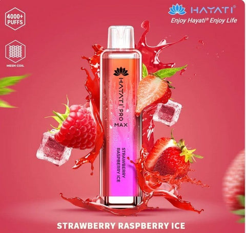 Zero Nicotine Hayati Crystal Pro Max 4000 Disposable Vape Puff Bar Box of 10 - Topvapewholesale