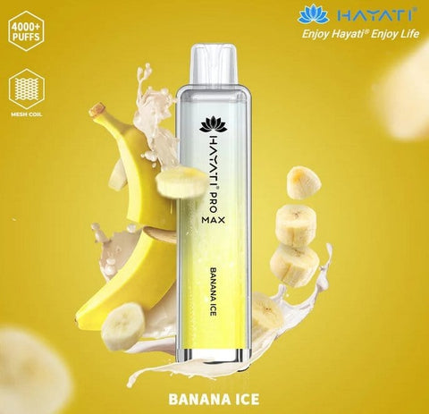 Zero Nicotine Hayati Crystal Pro Max 4000 Disposable Vape Puff Bar Box of 10 - Topvapewholesale
