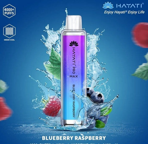 Zero Nicotine Hayati Crystal Pro Max 4000 Disposable Vape Puff Bar Box of 10 - Topvapewholesale
