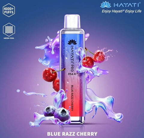 Zero Nicotine Hayati Crystal Pro Max 4000 Disposable Vape Puff Bar Box of 10 - Topvapewholesale